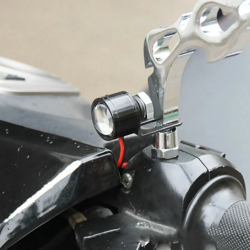 New 2PCS Motorcycle Eagle Eye Light Cool Colorful Light Modified Light Accessories LED Mirror Front Exploding Flash Light