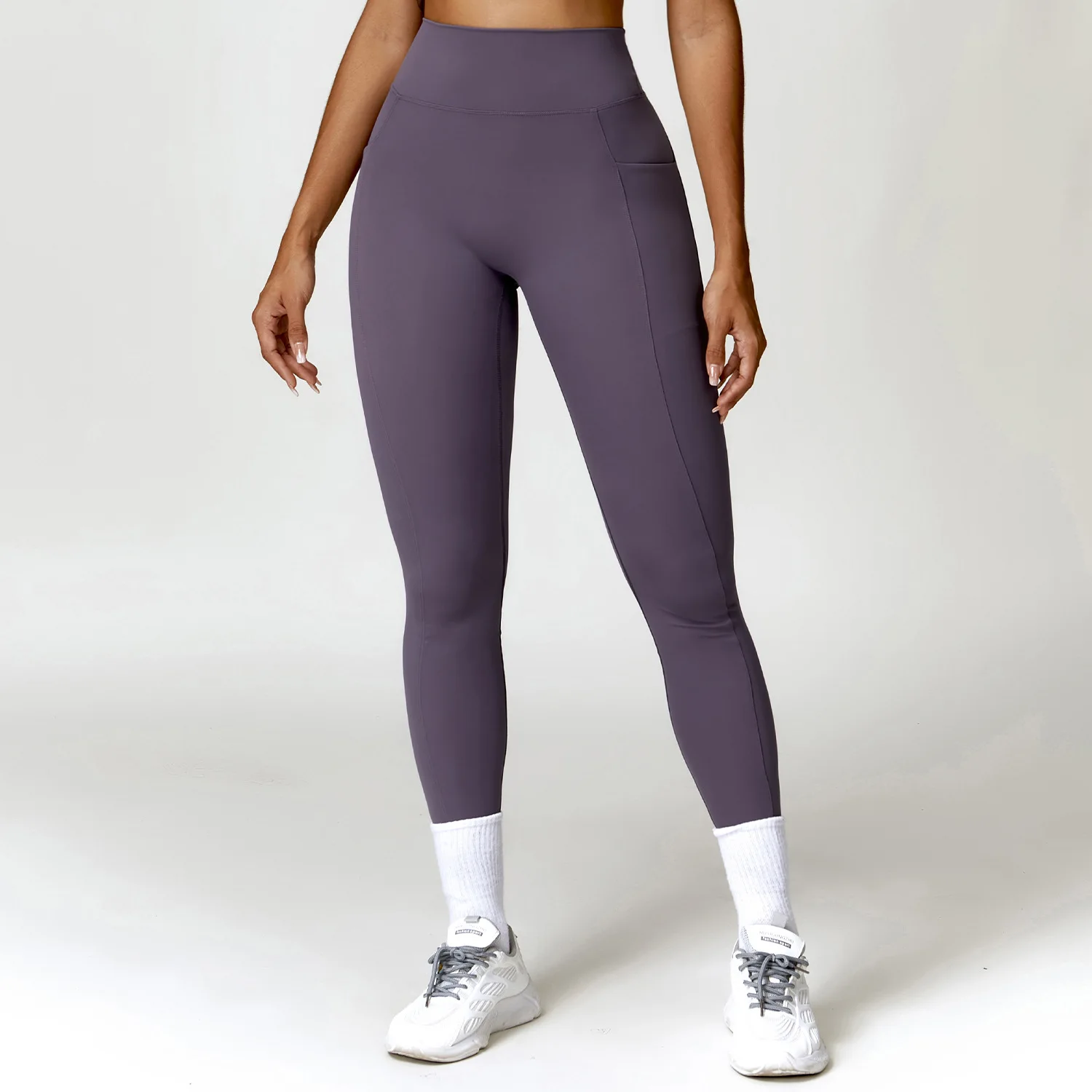 Yoga Tights Beautiful Hip Back V Leggings Women's High Waist Hip Lifting Honey Peach Hip Sports Gym Runing Fitness Pants 3