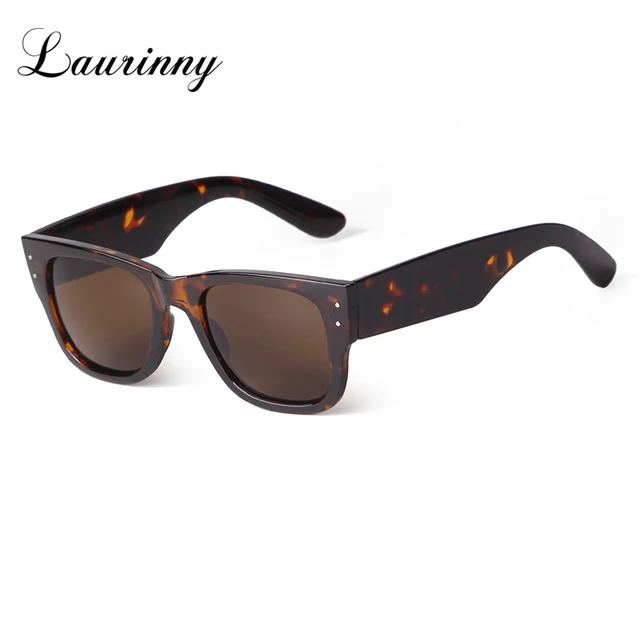 Lunettes De soleil carrées en écaille De tortue pour femmes, marque rétro gris épais, grande monture, lunettes De soleil pour hommes, Gafas De Sol UV400 1