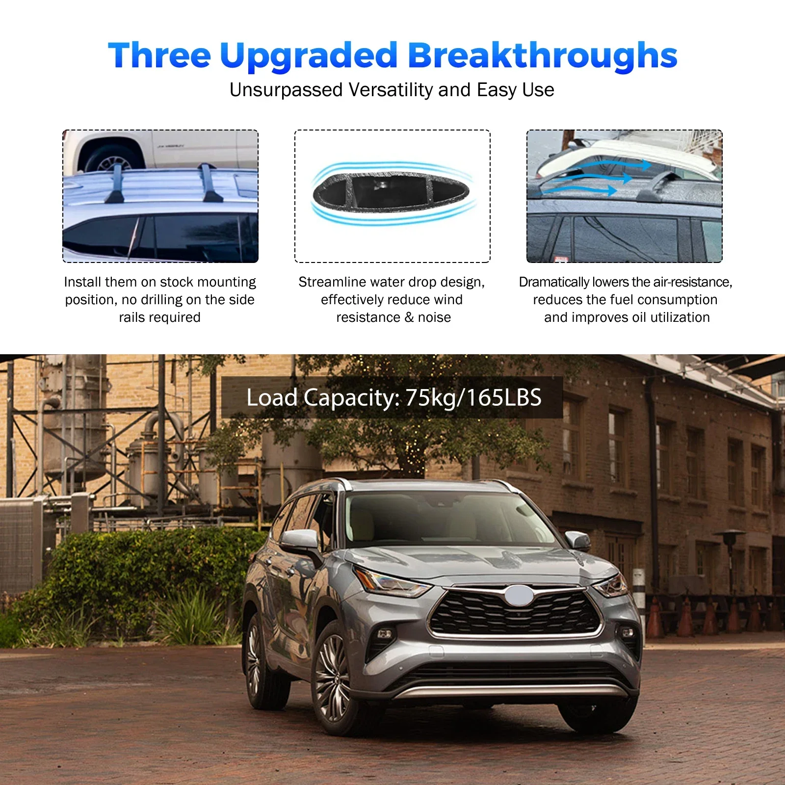 Ready For You BRIGHTLINES Cross Bars Roof Racks Replacement For