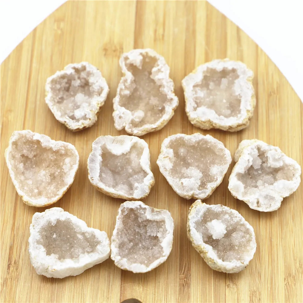 Natural Geode Quartz Agate Stone Specimen Large Ore Original  Agate Crystal Mineral Teaching Crafts Home Decor Fengshui 10PCS