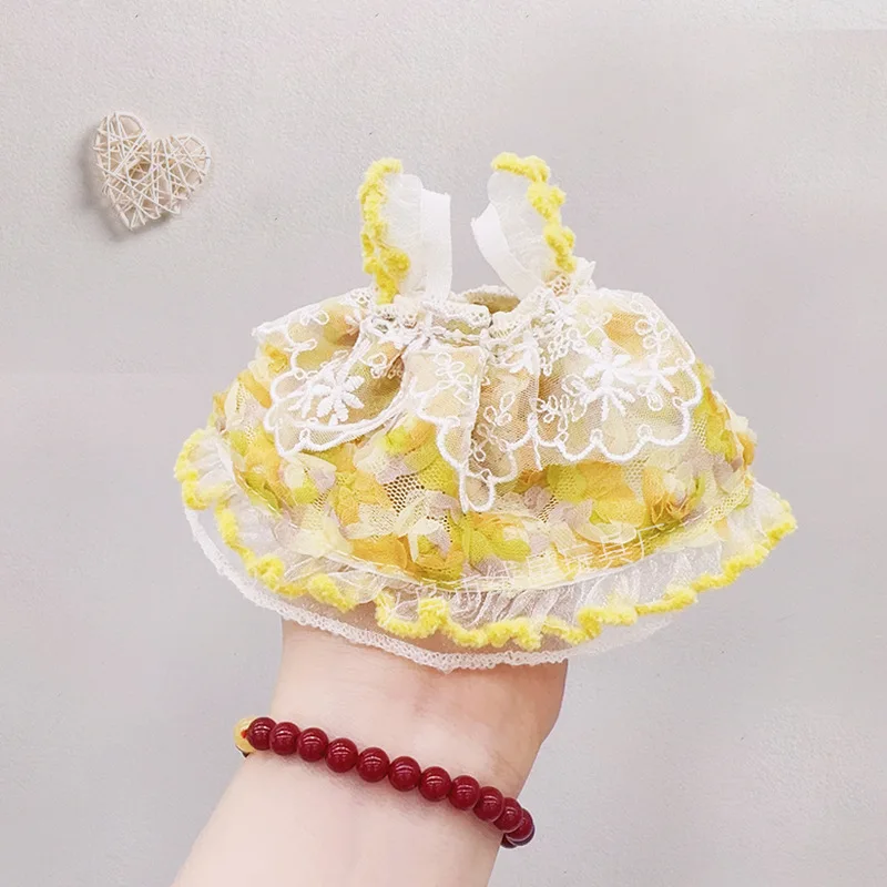 Handmade Floral Dress Labubu 3.0 Outfit with Blooms Flowers Cute Clothes  for 15/17cm Doll Accessories - AliExpress 26
