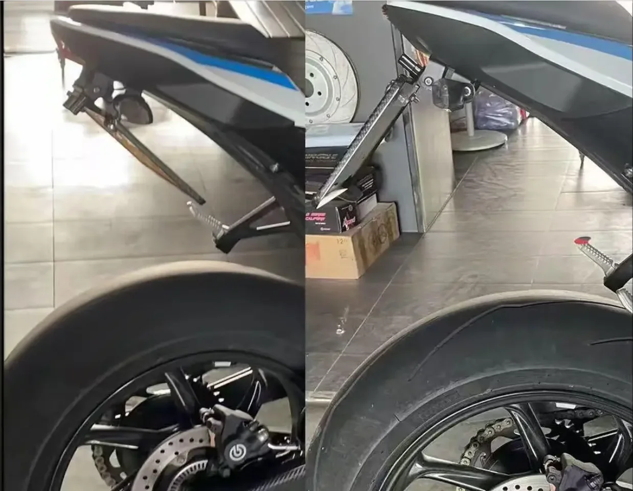 BMW S1000RR S1000R M1000RR M1000R 2019-2025 접이식 번호판 홀더 브래킷 리어 펜더 엘리미네이터 숏