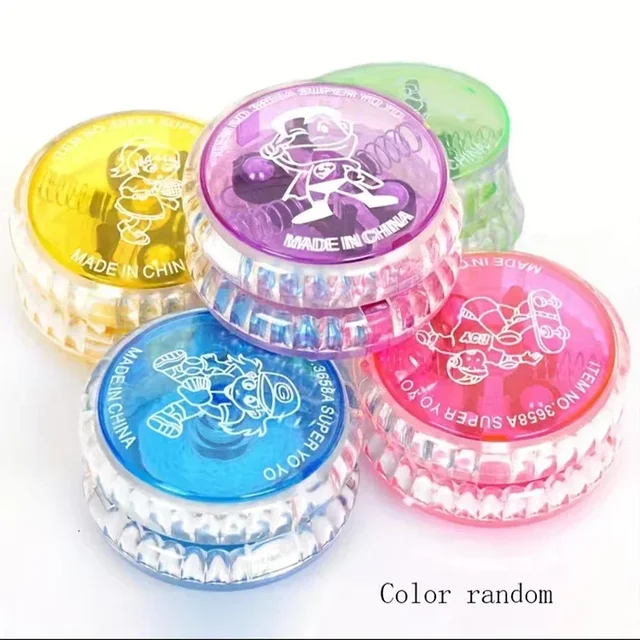 3Pcs Luminous Yo-yo Ball Pull Line Yoyo Ball for Kids Light Up the Fun Brighten Up Child's Playtime Children's Toys Random Color 6