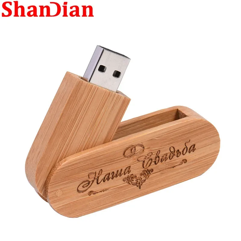 USB Flash Drive Flash Drive 64GB Wooden USB 2.0 Flash Drive
