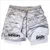 Summer Shorts for Men 2 in 1 Athletic Gym Workout Running Performance Shorts Print with Phone Pocket Quick Dry Breathable shorts 4