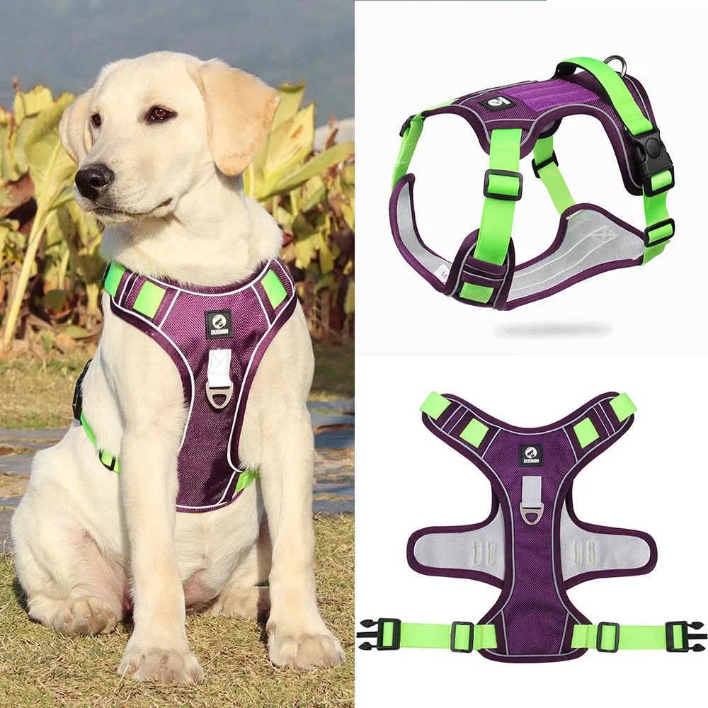 Arnés Antitirón Para Perros Pequeños, Medianos Y Grandes - Ajustable Y Almohadillado Con Correa Incluida
