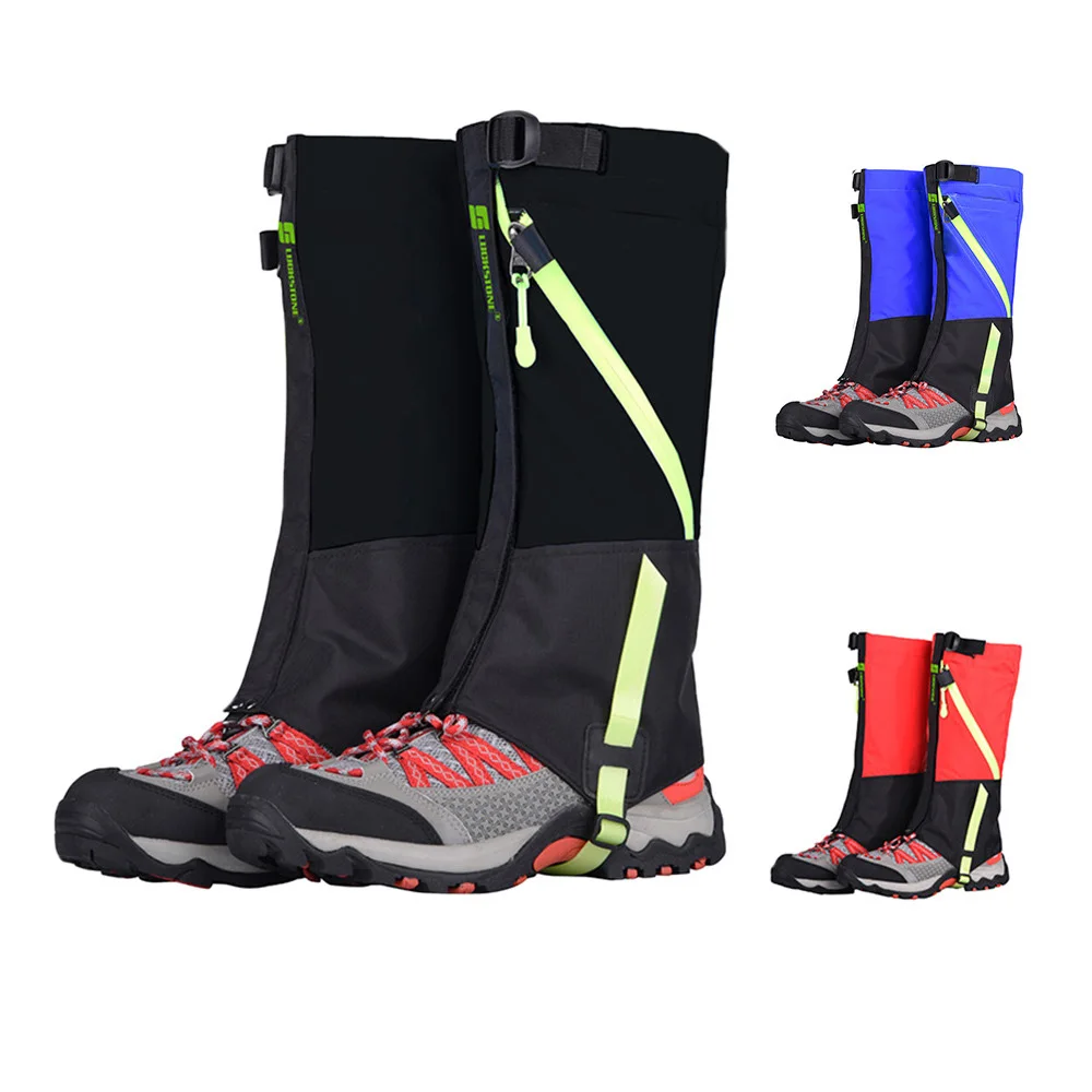 Waterproof Snow Hiking Gaiters Winter Hiking Gaiters Dual Layer Breathable Skiing for Adult Child 1 Pair