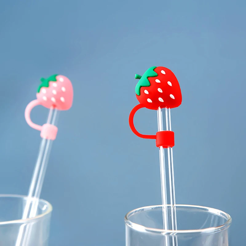 1PC Cartoon Silicone Straw Tips Drinking Dust Cap Splash Proof Plugs Cover  Creative Cup Accessories 6-8mm Straw Sealing Tools - AliExpress