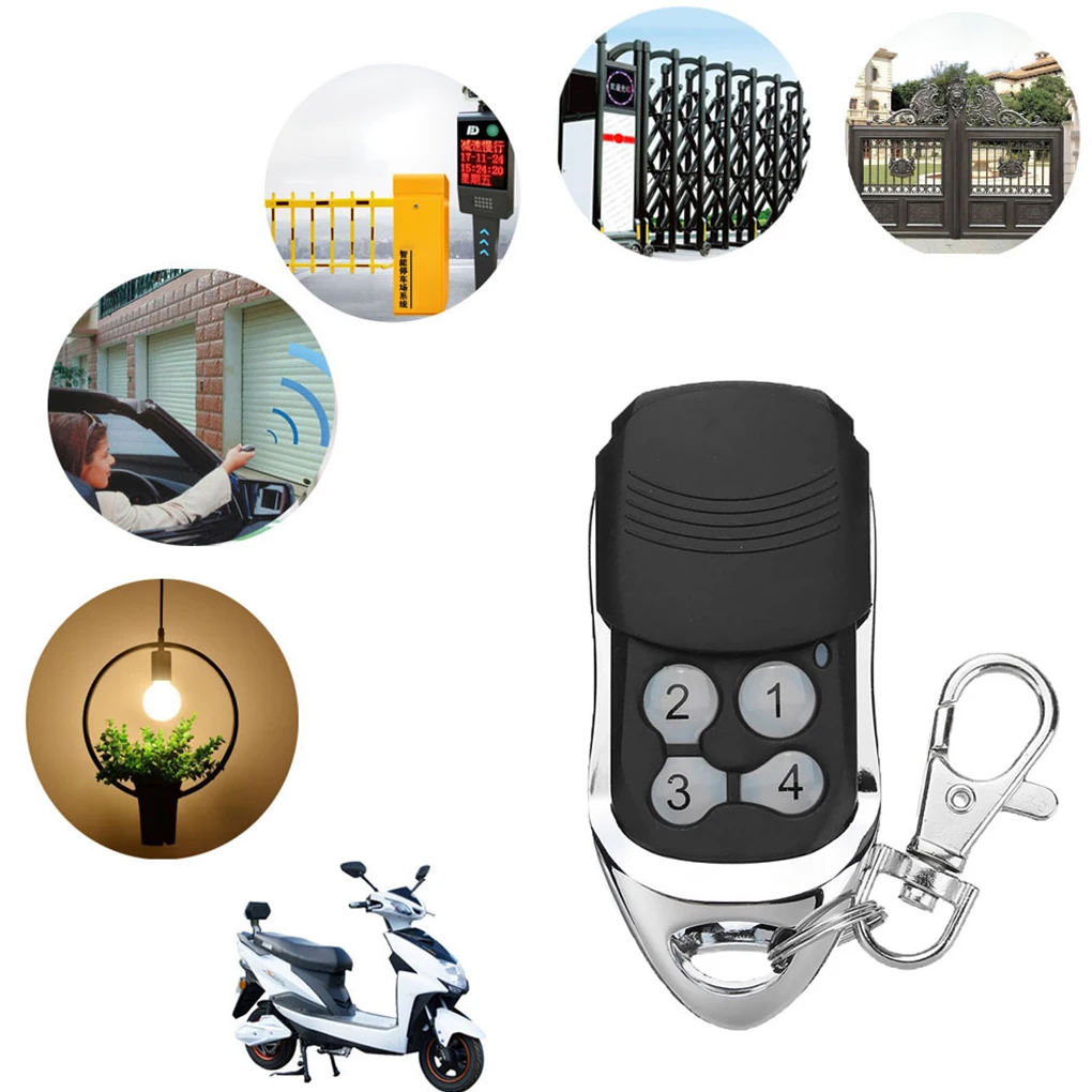 

4 Pieces Automotive Garage Door Remote Control Wireless 3V 100m Portable Battery Operated Replacing Controller