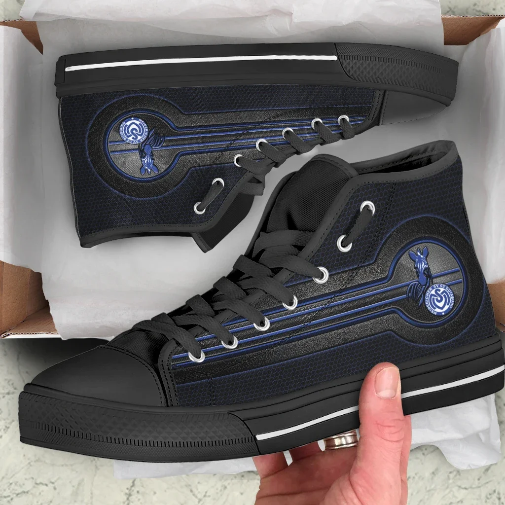 Hot Cool Summer Duisburg FC New Arrive Fashion Lightweight High Top Board Shoes Men Women Casual Shoes Breathable Sneakers