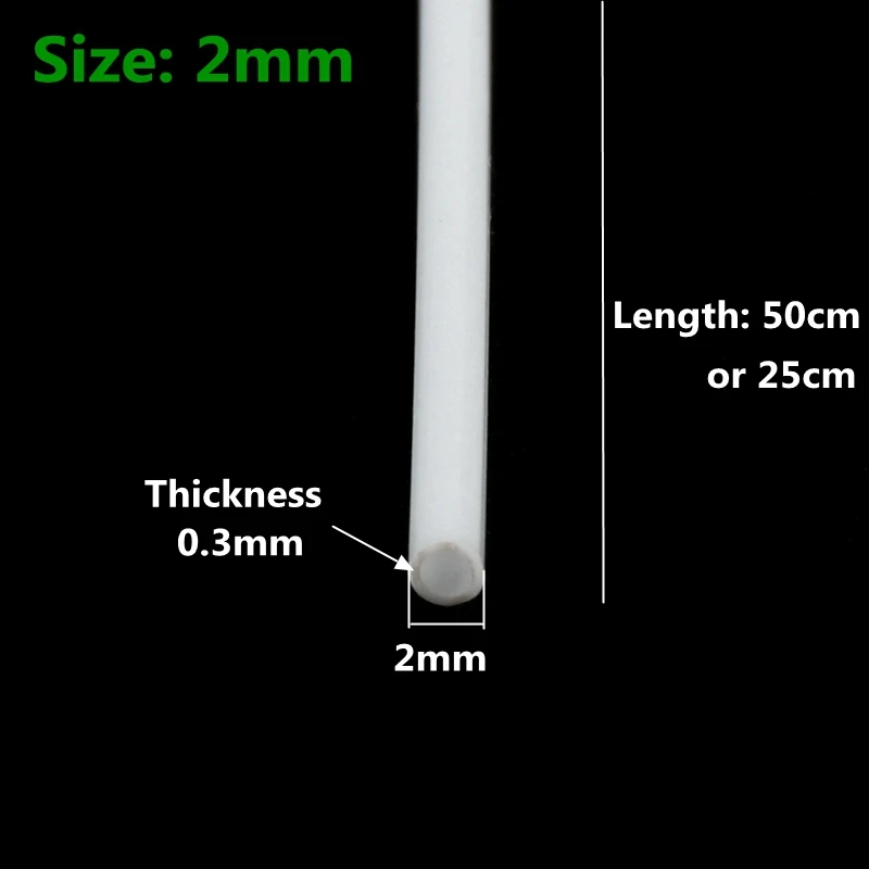 Versatile ABS Round Plastic Hollow Tubes for DIY and Model Crafting