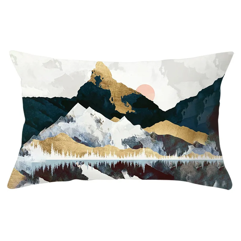 30x50cm Sun Mountain Landscape Pillowcase Decorative Sofa Cushion Case Bed Pillow Cover Home Decor Gift Car Cushion Cover