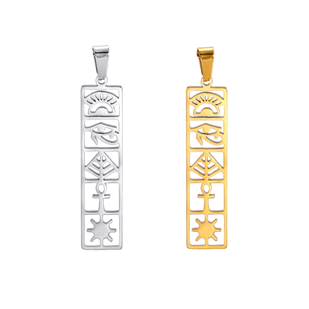 

Wholesale 5pcs/Lot Stainless Steel Religious Symbols Charms For Jewelry Making Diy Necklaces Earrings Vintage Amulet Pendants