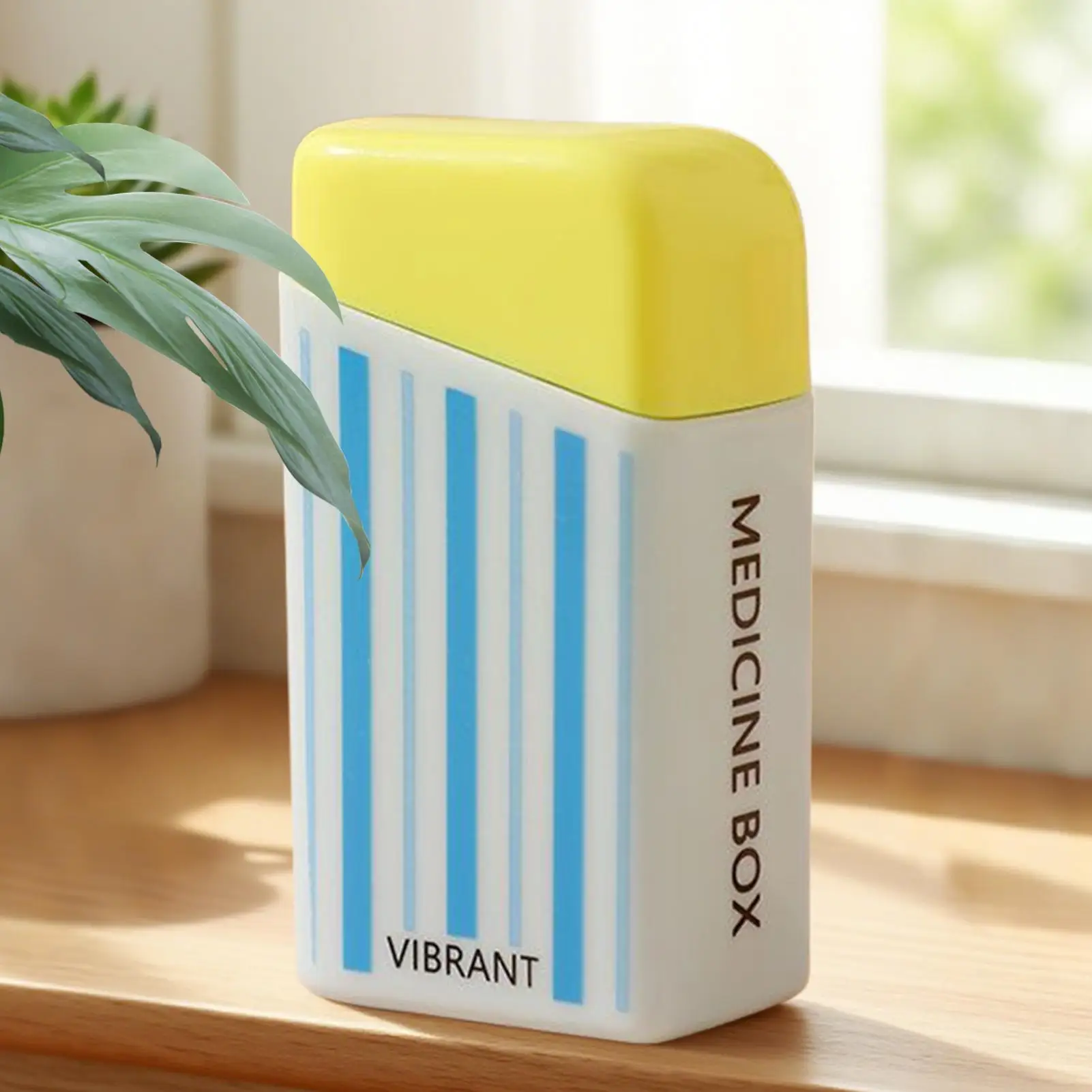 Pill Box Portable Pill Dispenser 7 Day Fish Oil Supplement Storage Holder Container Box For Father Mother Seniors Elderly Pets