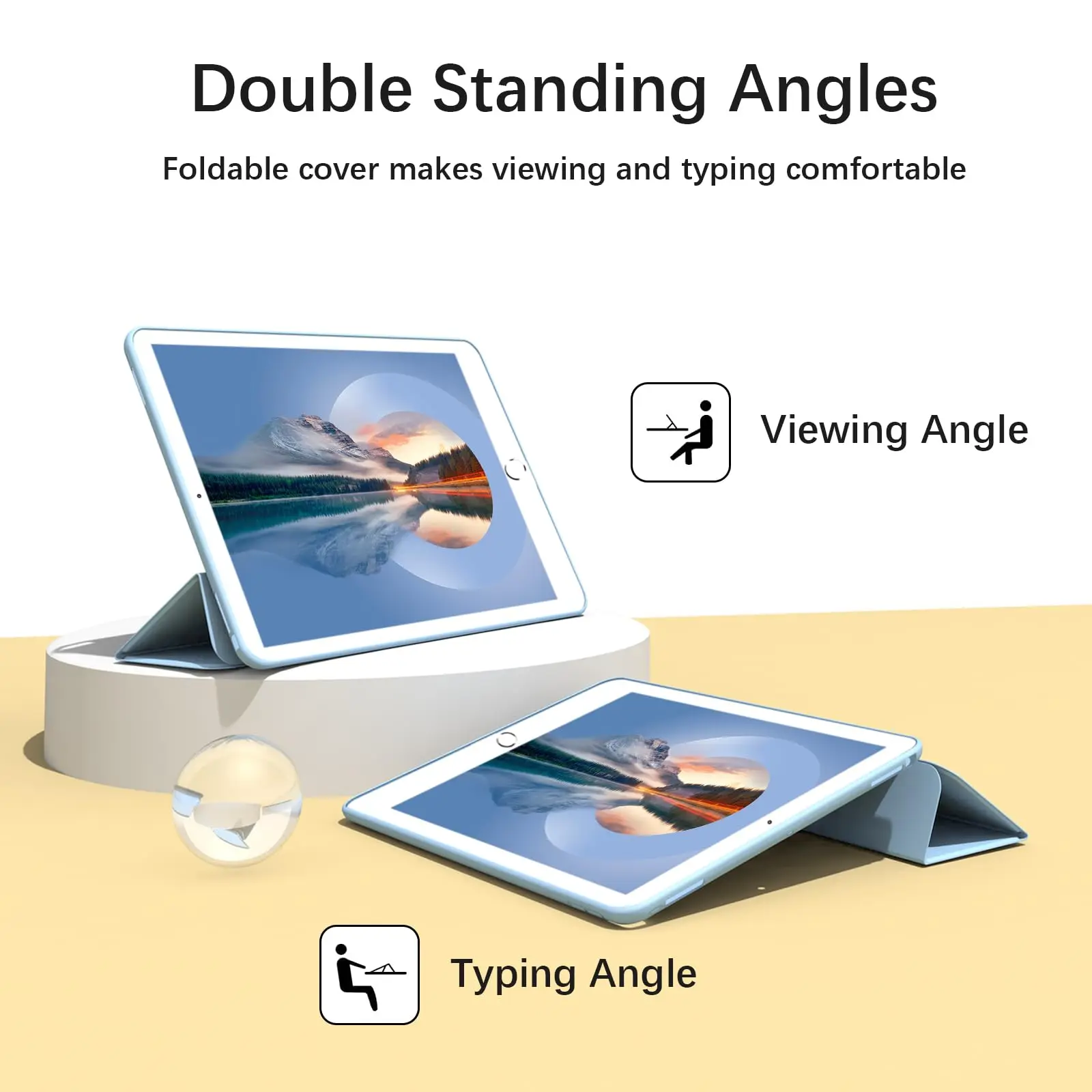 Magnetic Slim Lightweight Stand Cover with Auto Wake/Sleep