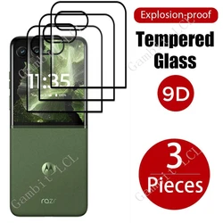 3 - Pack 9H 3D Curved Tempered Glass Screen Protector Set for Tempered glass (Razr 60 (razr 2025))