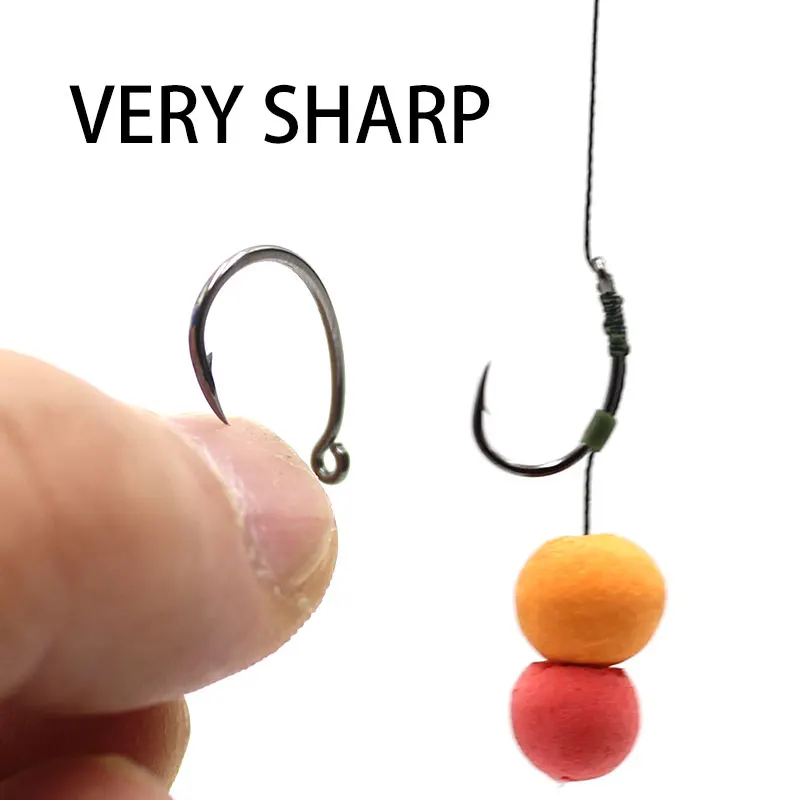 Narrow Thin Crank Fishing Hook Silver Bighead Carp Hook Soft Metal Fishing  Hooks XR-Hot - AliExpress