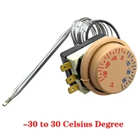 1 pièce -30 à 30 ℃   Thermostat de réfrigérateur, interrupteur de température mécanique AC 250V 16A, interrupteur de contrôle de température du réfrigérateur 1