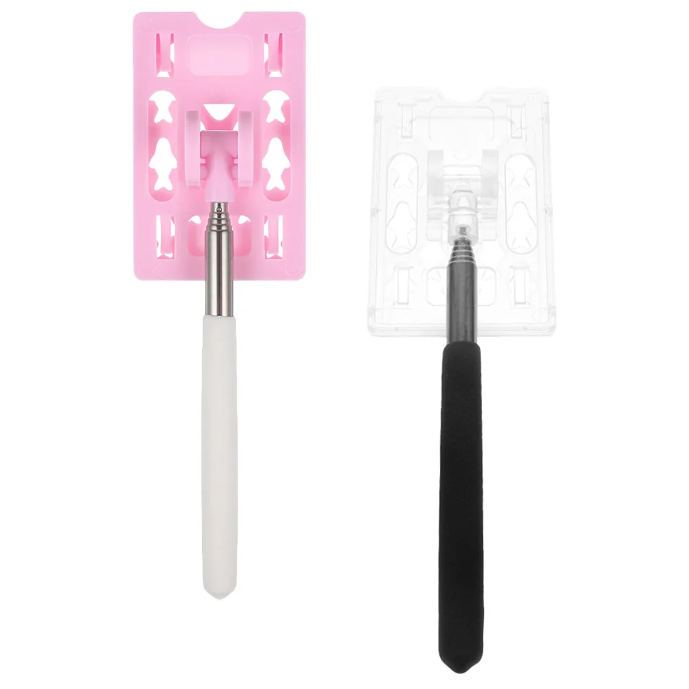 

2Pcs Telescopic Rod Card Holder Reacher Grabber Tool Car Parking Contactless Payment Rods Vehicle Parking Toll Swiping Stick Car
