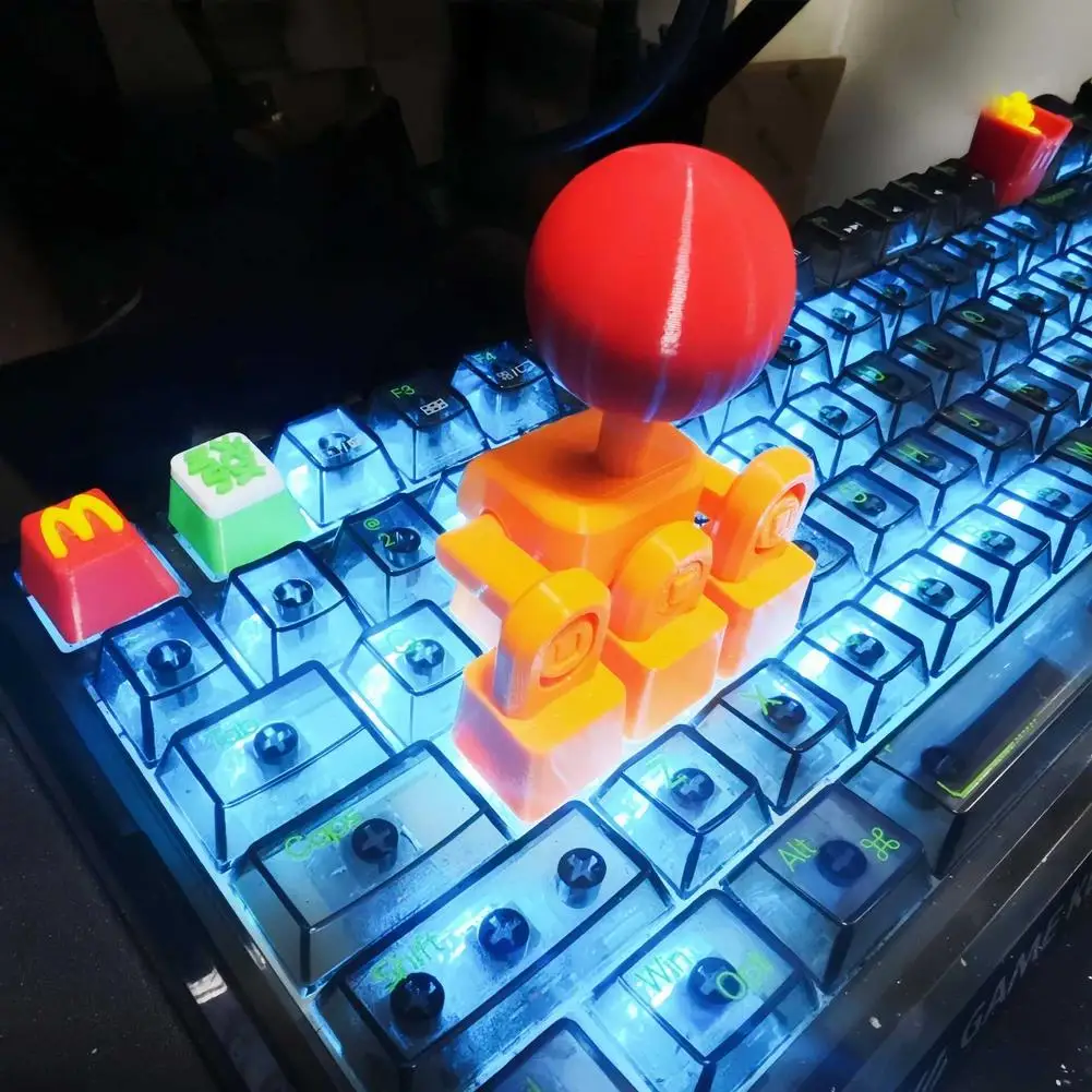 3D 프린팅된 창의적인 조이스틱 키캡 세트, WASD 기계식 키보드용 아케이드 게임 로커, 크로스-액시스 호환 게임용 키캡