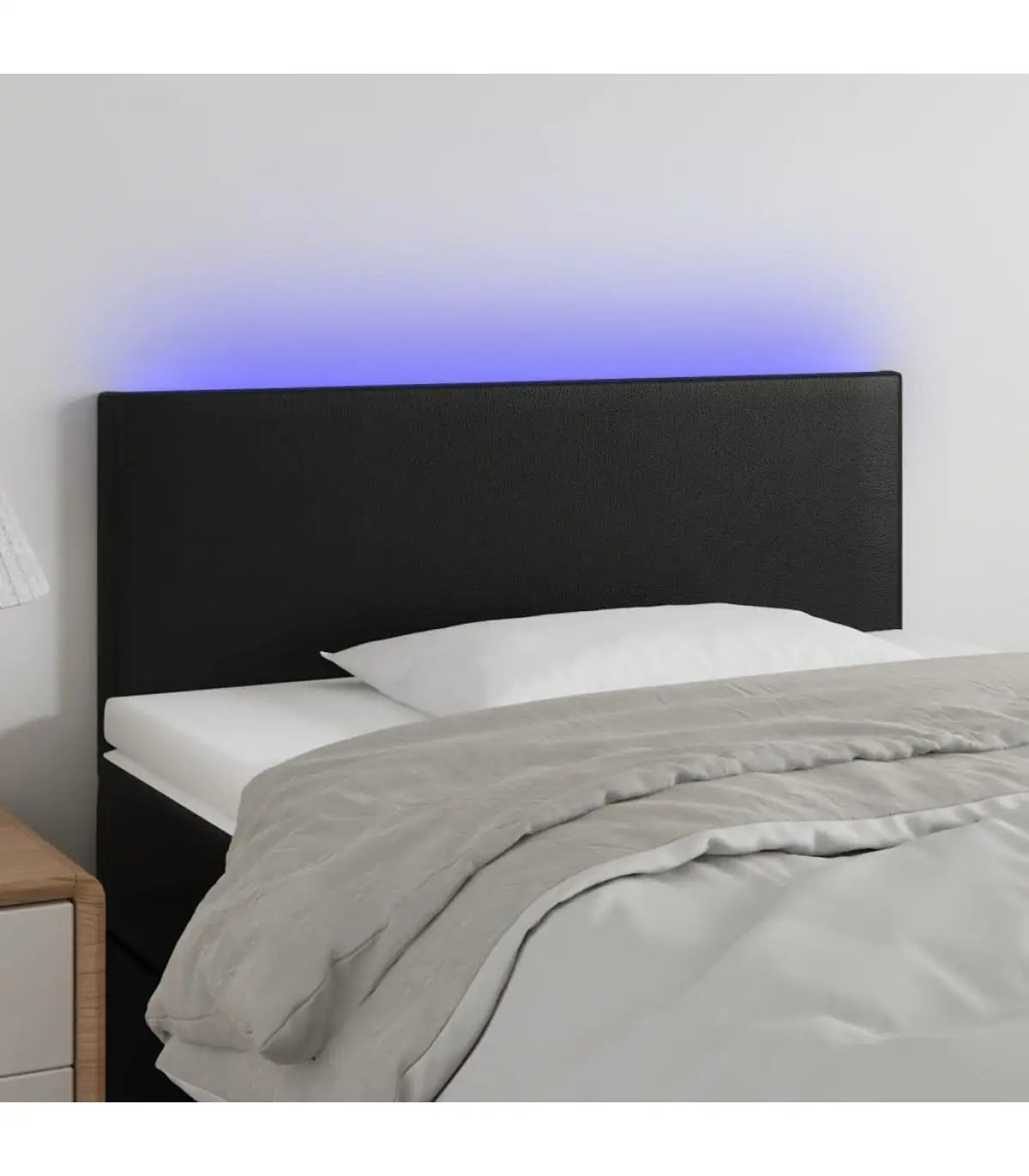 HeadboardsandbedfeetheadboardwithlightsLEDsyntheticleather