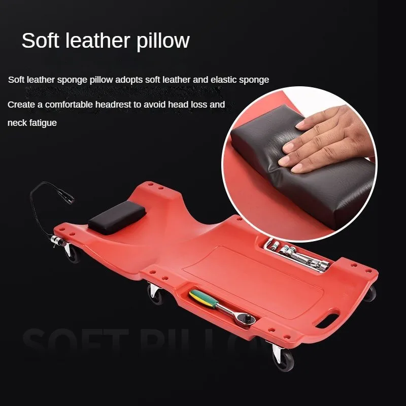 36-inch Car Repair Lying Board with LED Light Skateboard Spare Parts Repair Board Car and Maintenance Tools