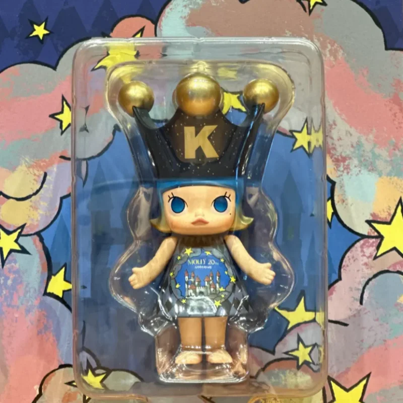 한정판 POP MART 애니메이션 피규어 100%메가 포얄 몰리 20주년 K 시리즈 미스터리 박스 블라인드 박스 인형 장식품 선물
