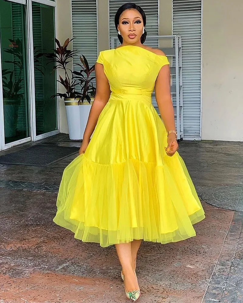 Sexy Evening Party Dress Women Brand Designer Summer 2022 tea length Off  Shoulder Ruffle Yellow Bodycon Dresses Plus Size| | - AliExpress