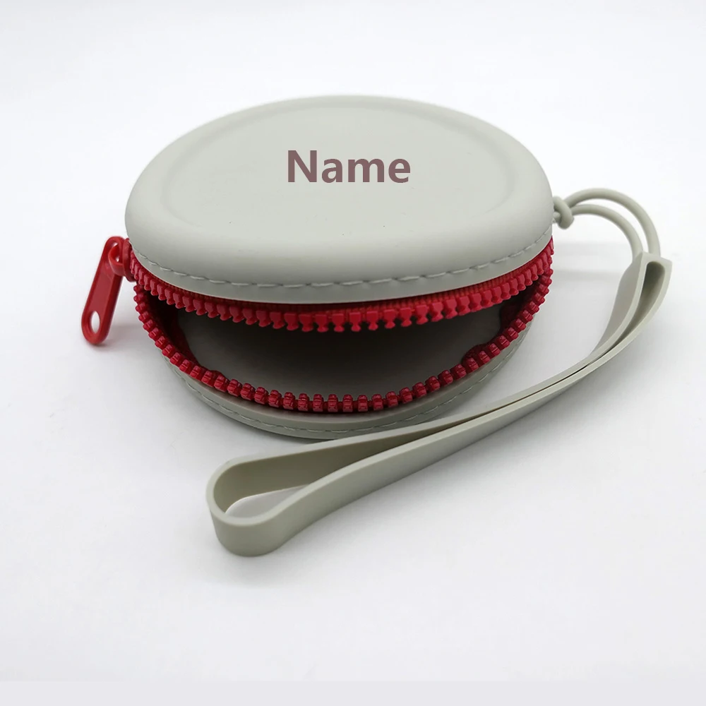 Free Name Printing Surprise Gift Baby Storage Box Pacifier Case Silicone Bag More Thoughtful and Unique