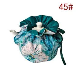 Enhanced Insulated Cotton Teapot Protector Cover - Heat Resistant Tea Cozy (Teal)