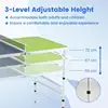 Portable Ping Pong Table Foldable Table Tennis Table with Aluminum Frame-Green
