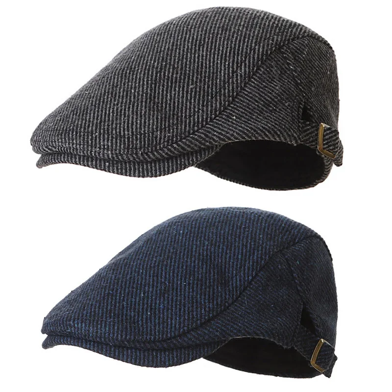 Children Hat Retro Woolen Beret Adjustable Kids Cap 2-9 Years Old baby hat kids caps