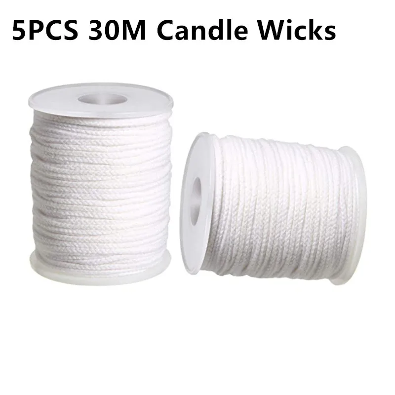 DIY Wax Core 61 M Long Cotton Woven Candle Lamp Wick Candle Accessories  Candle Lamp Wick Candle Making Kit Candle Lamp Wick - AliExpress