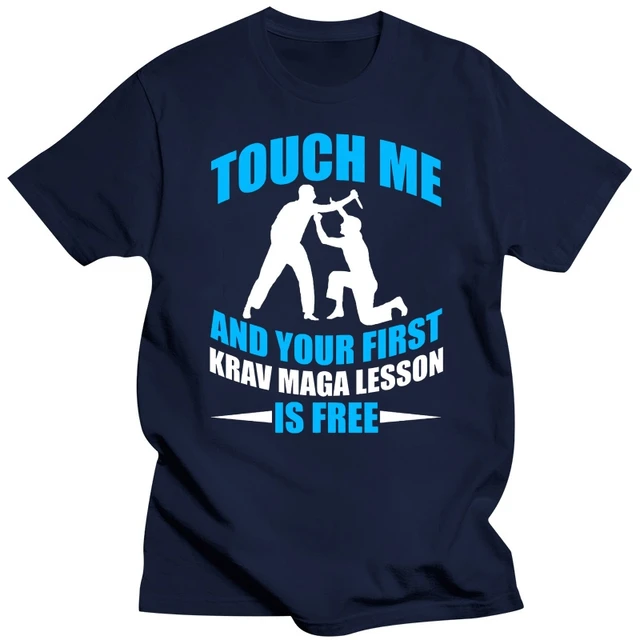 재미있는 첫 번째 수업 KRAV MAGA 티셔츠: 자기 방어를 위한 스타일리시한 선택