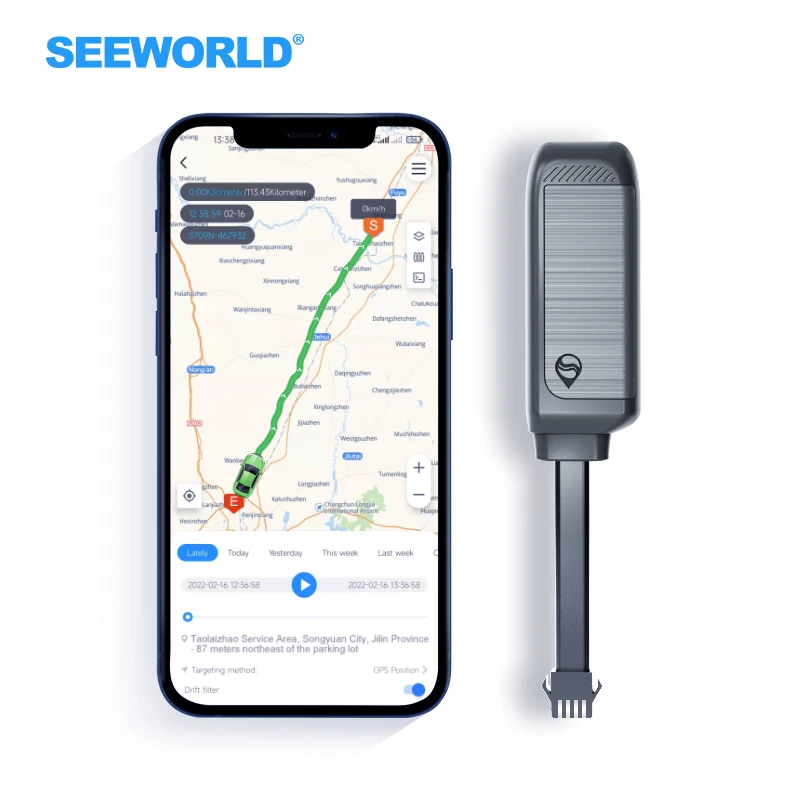 SEEWORLD R11แผนที่ Google ขนาดเล็ก BDS/GPS/LBS/WIFI ตำแหน่ง Tracker