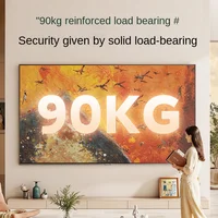 Ultra thin art wallpaper TV Stand For 40-100inch LCD TV Wall Mount Bracket Large Load Solid Support Wall TV Mount Steel Bracket - Image 2