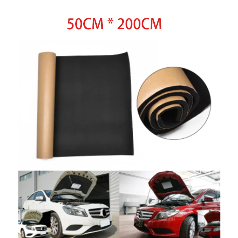 200*50cm 10mm Dicke Auto-Isolierung Deadening Hood Closed Cell Foam  Autozubehör Sound Mat Proofing Deadener Heat Noise - Temu Austria