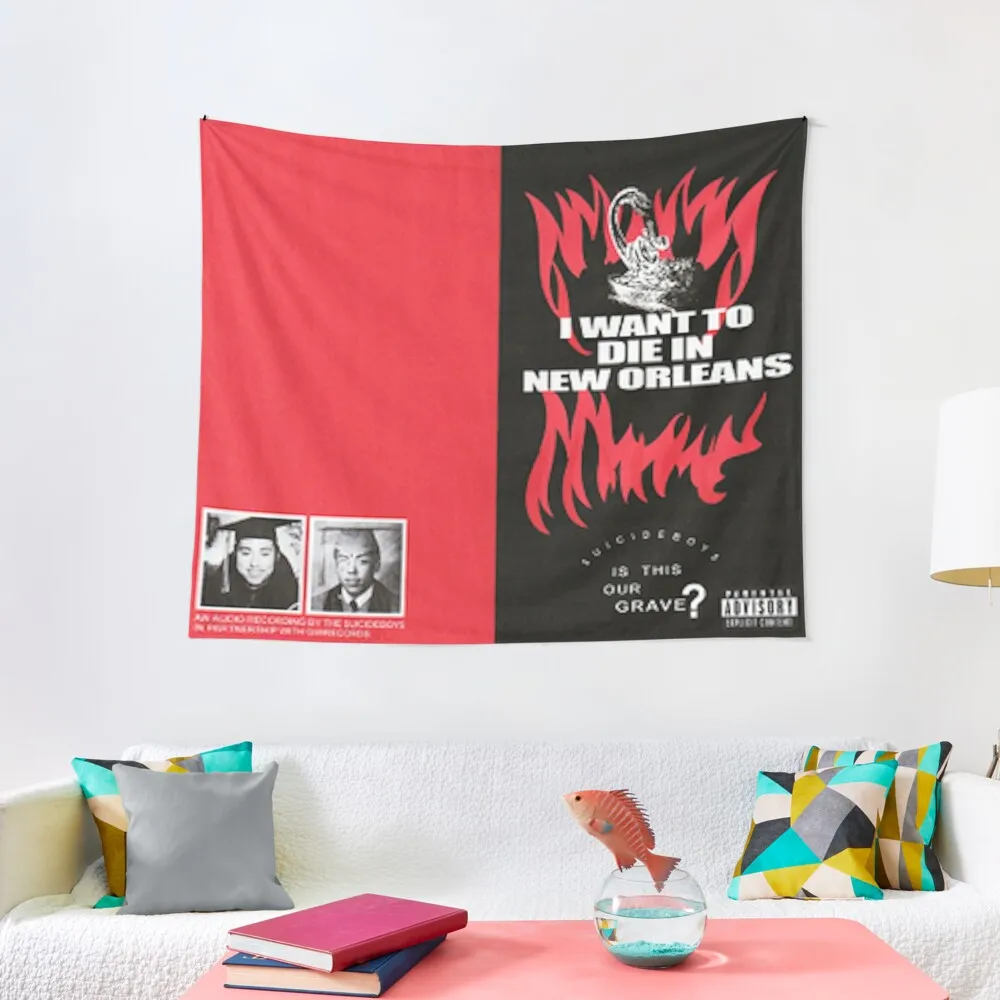 

IWANTTODIEINNEWORLEANS Tapestry House Decoration Wall Hanging Decor Tapestry