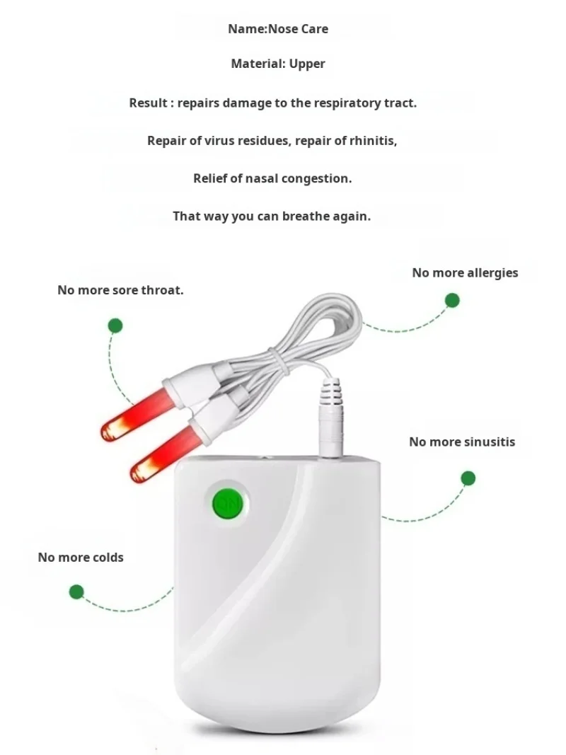 Neck Face Massager BioNase Nose Rhinitis Sinusitis Cure Therapy Nose Massage Hay Fever Low Frequency Pulse Laser Runny Sneeze Treatment Machine neck face massager electrotherapy skin care tool laser pen therapy skin care device