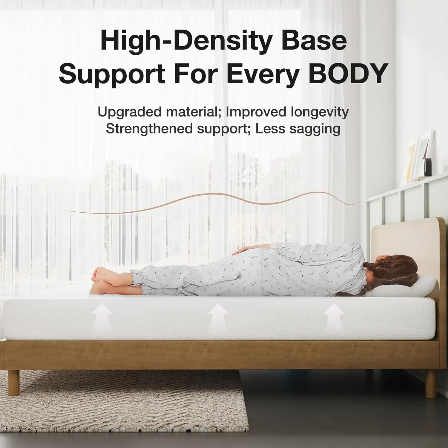 Twin Mattress for Kids, Gel Memory Foam Mattress, 5 Inch Twin Bed Mattress in a Box for Cooling Night Sleep, Pressure Relief, C 5