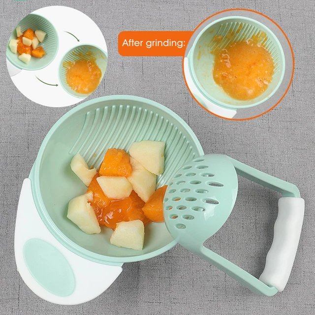 Baby Food Masher Bowl Convenient Easy Use Anti Scalding Baby Food Masher for Making Baby Complementary Food 1