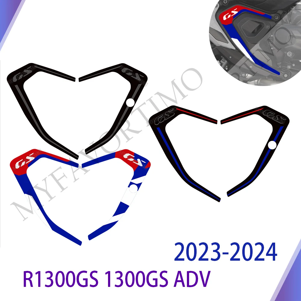 For BMW R1300GS R 1300 GS 1300GS ADV Adventure Tank Pad Gas Fuel Oil Protector Stickers Decals Beak Front Fender 2023 2024