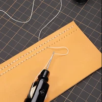 WUTA – Machine à coudre le cuir, Kit de fils de poinçon, couture rapide, outils d'artisanat du cuir, couture à main, cordonnier, outil de réparation de toile 5