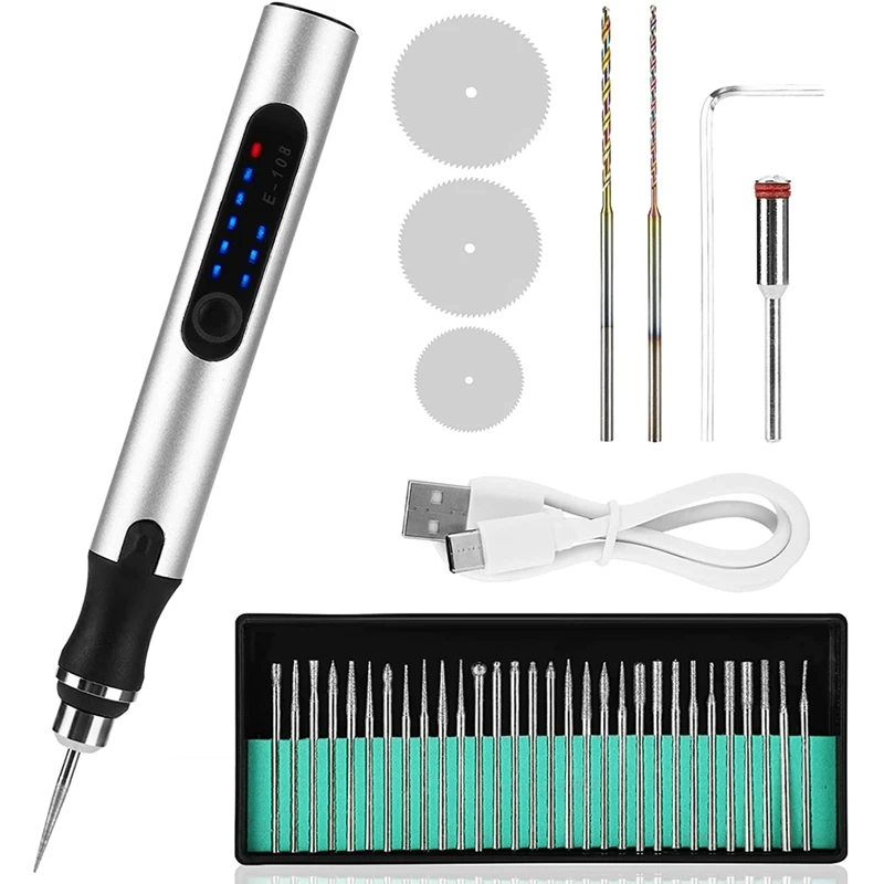 wood router table Electric Engraving Pen Kit,Cordless Rechargeable Grinding Pen with 35 Bits,for Carving Glass Jewelry Wood Stone Manicure wood routers for sale