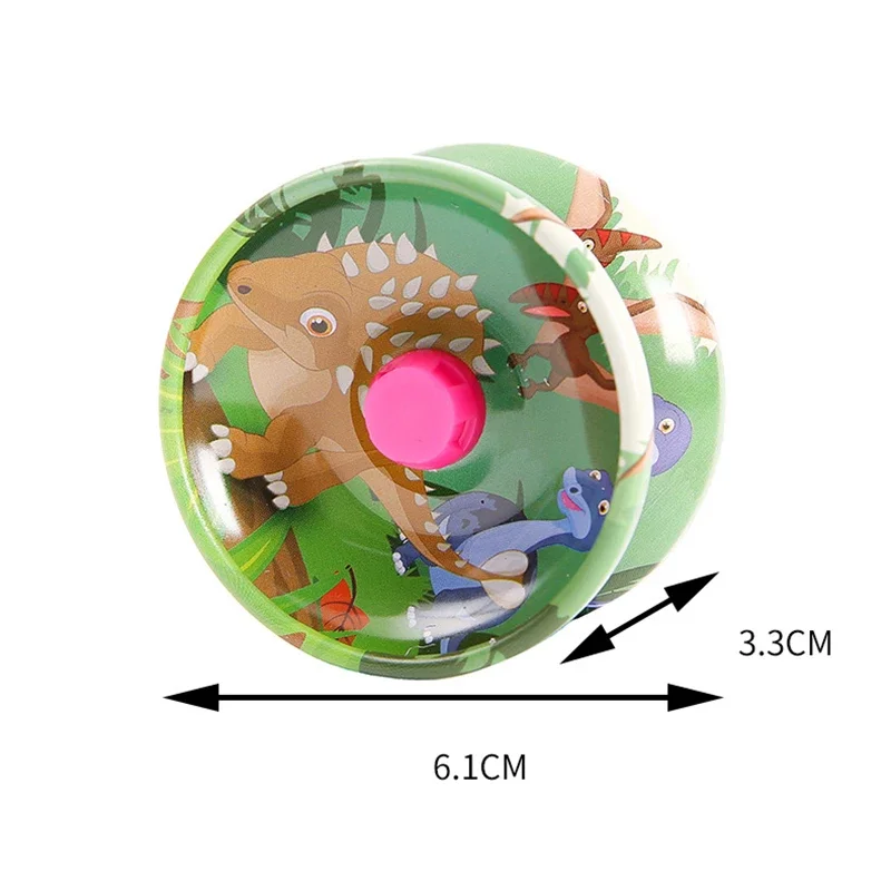 1Pcs Funny Kids Toy alloy Cartoon Dinosaur Yo-Yo Toy Kids Birthday Christmas Party Favors Carnival Reward adult Gifts ﻿