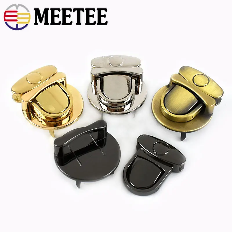 1/2Pcs 16-35mm Women Bag Lock Snap Buckle Metal Handbag Twist Turn Locks Closure Replacement Clasps DIY Hardware Accessories images - 6