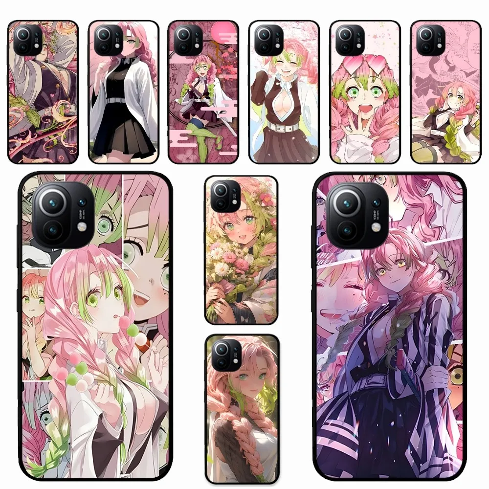 Demon Slayer Kanroji Mitsuri Custodia In Pelle Per Samsung S 20 21 22 23 Plus Ultra Per Redmi Note 8 9 10 11 Per Huawei Y 5 6 9