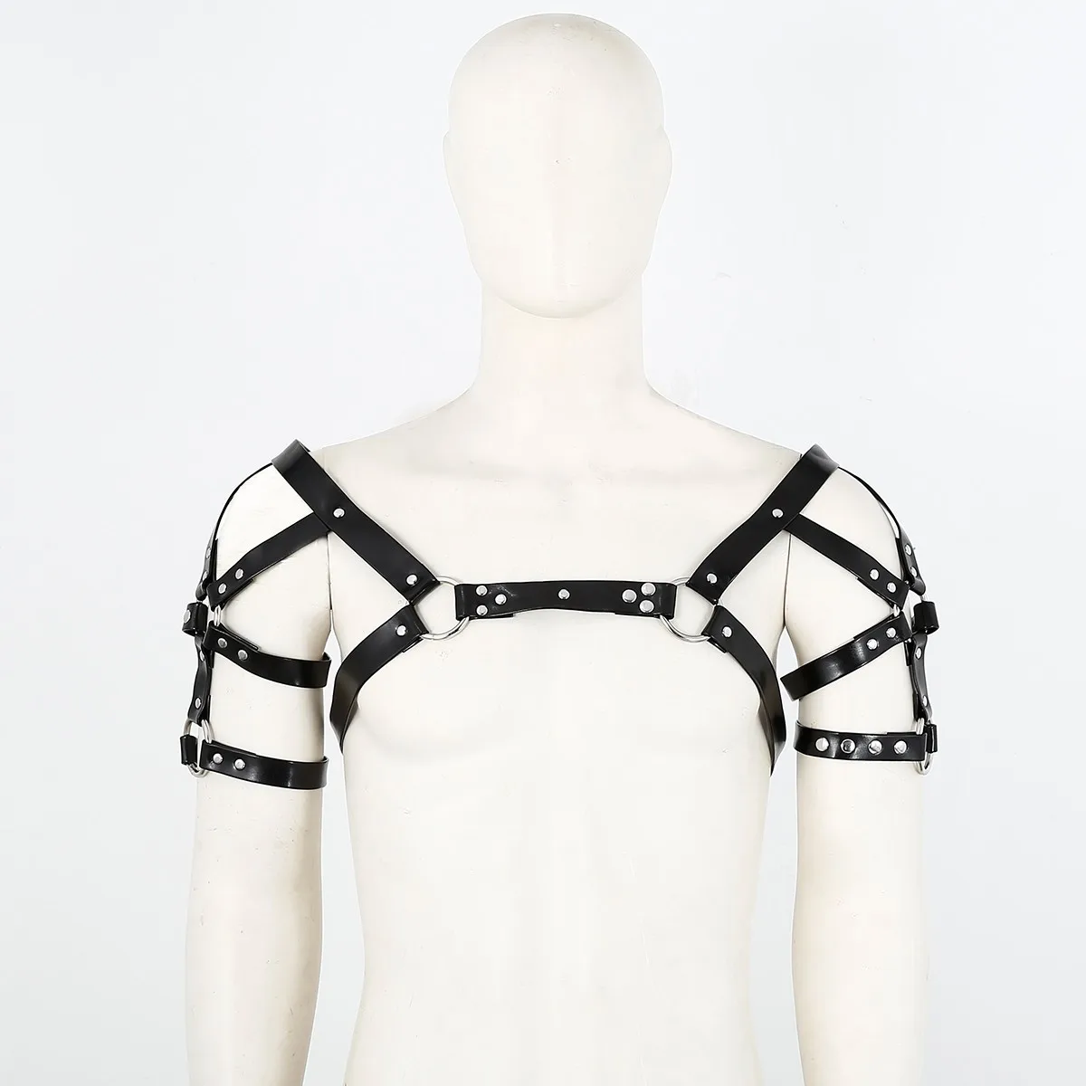 New PU Leather Strap on Harness Belt Bondage Restraints Sex Toys  