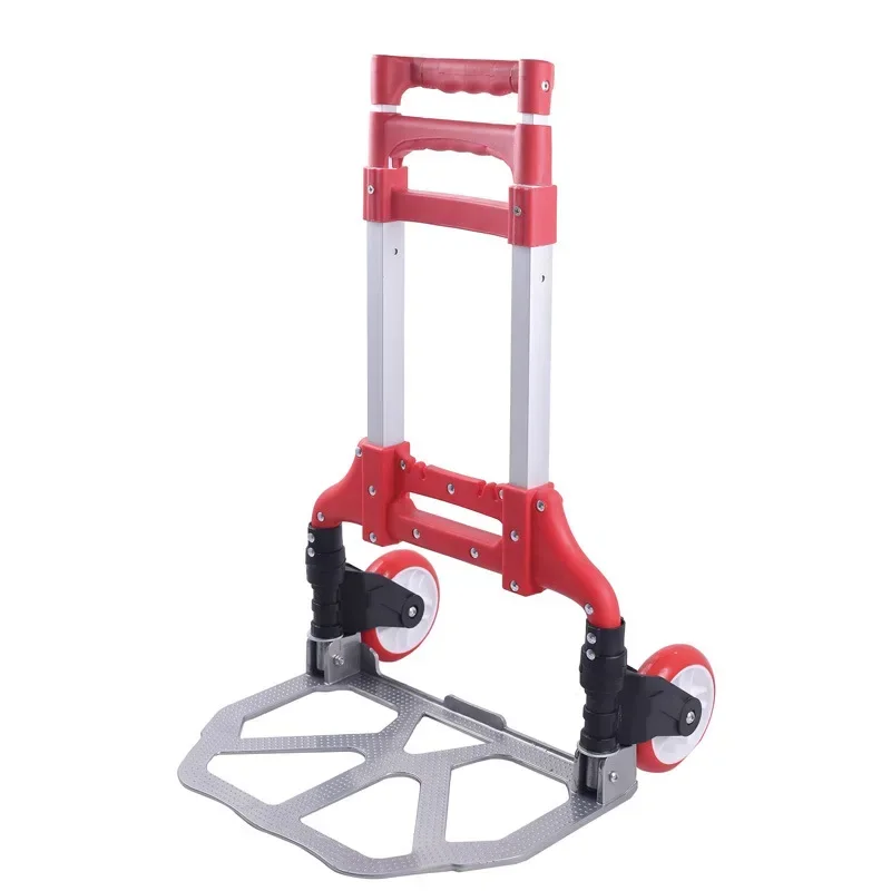 Aluminum Alloy Luggage Cart Home Trolley Outdoor Portable Folding Shopping